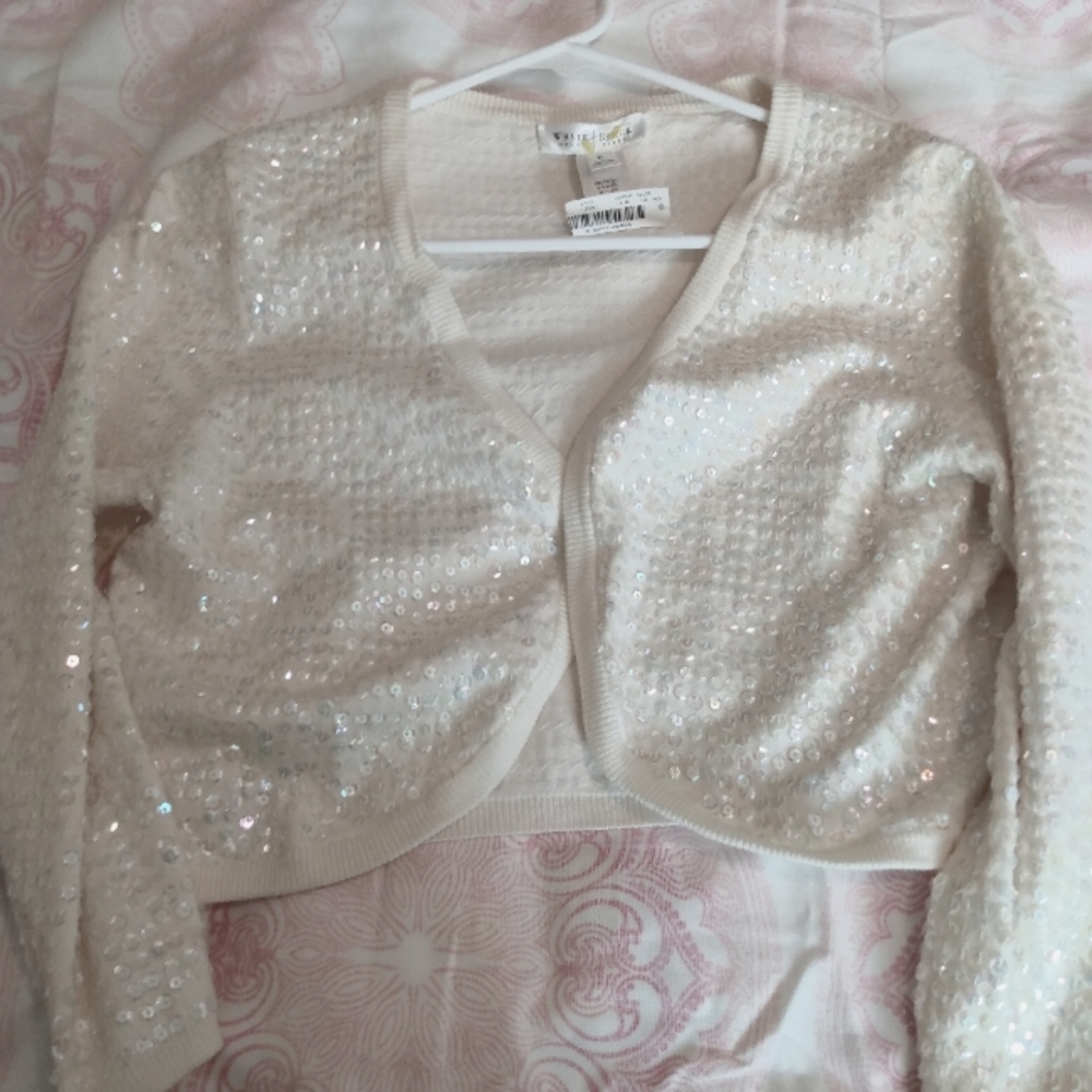 Women's sequin Bolero wrap NWT